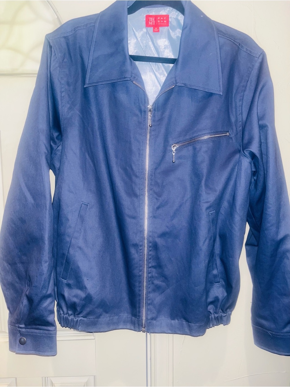 PacSun Men’s Purple Jacket with Light Blue Lining